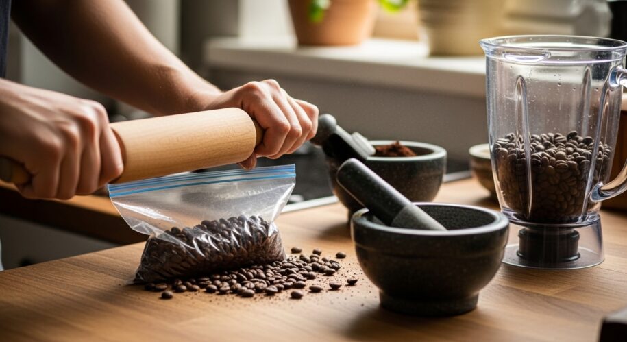 How to Grind Coffee Without a Coffee Grinder