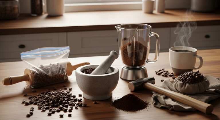 How to Grind Coffee without a Grinder new